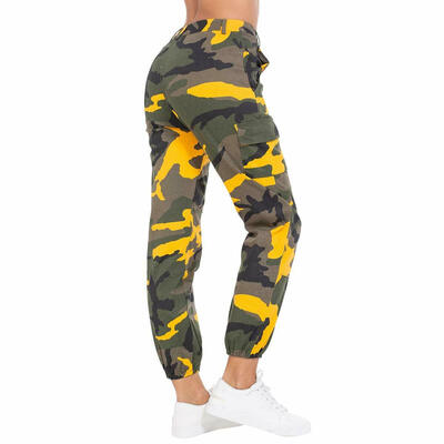 

Womens Camo Cargo Trousers Pants Outdoor Military Army Combat Camouflage Sports