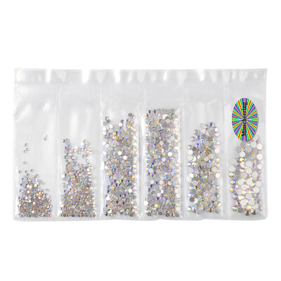 

Gobestart Nail Art Rhinestones Glitter Diamond Crystal Gems 3D Tips DIY Decoration