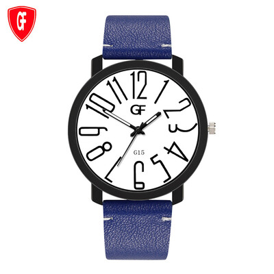

Gobestart Hot Man Leather Watch Whatever Late Anyway Letter Watches New Pointer Glow