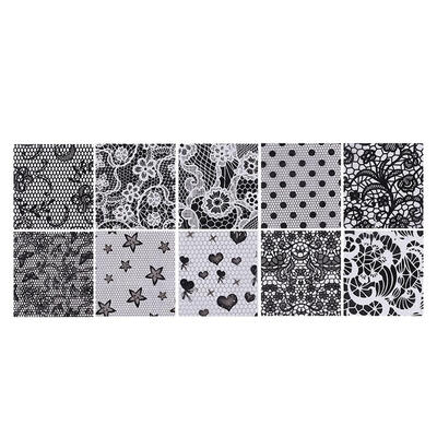 

1 Set Mixed Design Nail Art Stickers Glitter Decals Slider Wraps Decor