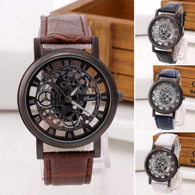 

Fashion Womens Ladies Watches Geneva Faux Leather Analog Quartz Wrist Watch
