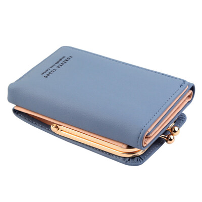 

Fashion Women Faux Leather Trifold Short Wallet Cash Card Holder Coin Purse