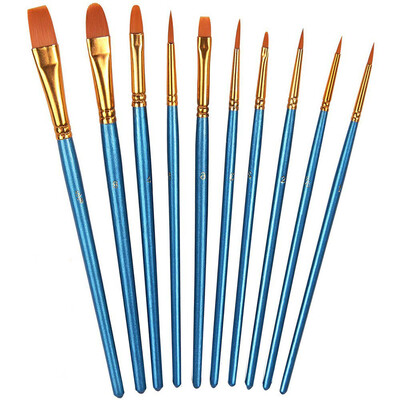 

Gobestart Round Pointed Tip Nylon Hair Artist Detail Paintbrushes Professional Fine