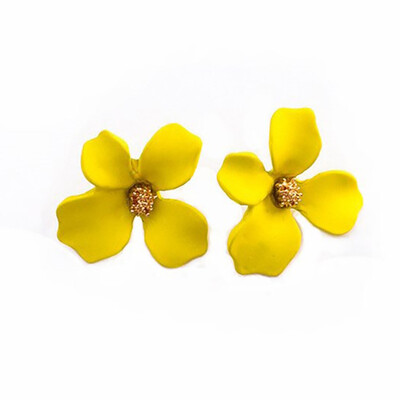 

Korean Style Cute Flower Stud Earrings For Women Fashion Sweet Earrings Femme Brinco Wholesale Jewelry