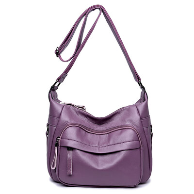 

New Winter Style Small Sac Brand High Quality Women Leather Handbags Designer Double Zippers Crossbody Bags For Women