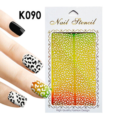 

Toponeto 1Pc Irregular Hollow Nail Art Vinyls Stencil Stickers Manicure