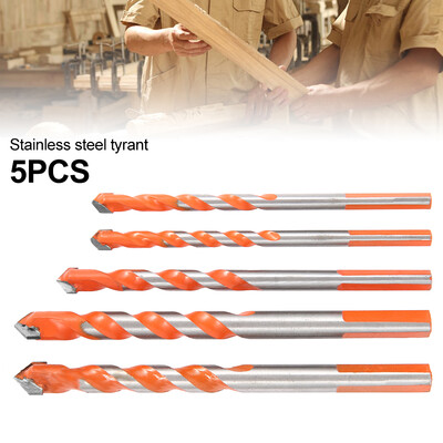 

5pcsset Triangular-overlord Handle 6-12mm Multi-functional Drill Bits Perforator Ceramic Tile Drill Handle Marble