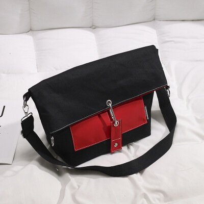 

Bag bag female 2019 new Korean casual wild multi-purpose backpack ins Japanese canvas slung shoulder bag