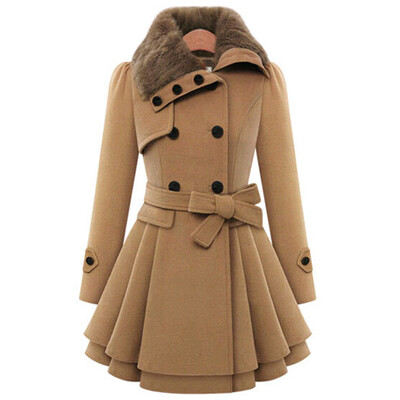 

Women Solid Warm Long Sleeve Blazer Jacket Outwear Coat Lapel Collar Overcoat