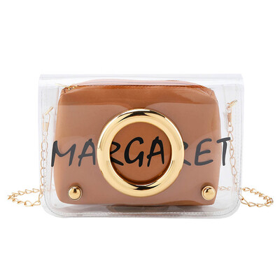 

Tailored Woman 2019 New Jelly Bag Fashion Messenger Bag Casual Shoulder Bag 2PC Chain Bag