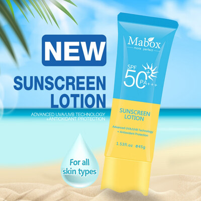 

45g Facial Body Sunscreen Whitening Cream Sunblock Skin Protective Cream Anti-Aging Oil-control Moisturizing SPF 50 Face Skin