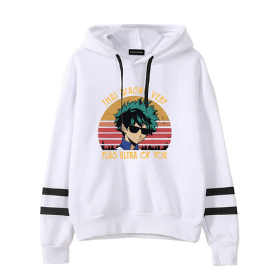 

Ailin Online My Hero Academia Hooded Hoodie Japanese Anime Round-Neck Sweatshirt for Lovers Men&Women