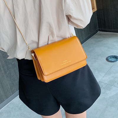 

Retro Sen small square bag casual Messenger bag female bag new 2019 wild ins super fire shoulder chain bag