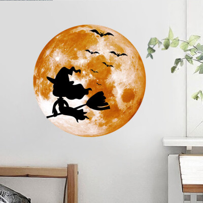 

〖Follure〗Creative Luminous Moon-shadow Wall Sticker Halloween Decoration Sticker Bat