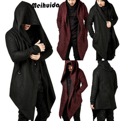 

Fashion Men&39s Trench Coat Warm Thicken Jacket Woolen Peacoat Long Overcoat Tops