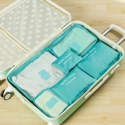 

6PCS Waterproof Travel Storage Bags Clothes Packing Cube Luggage Organizer Pouch