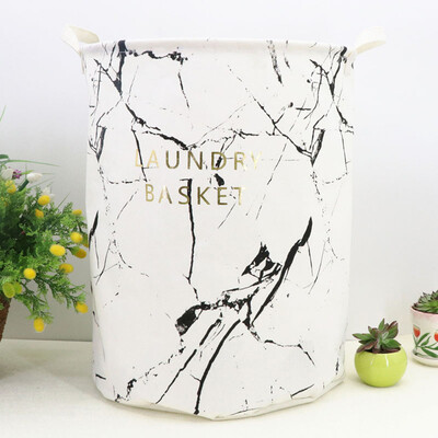 

〖Follure〗Waterproof Canvas Laundry Clothes Basket Storage Basket Folding Storage Box