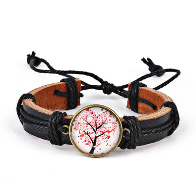 

Handmade Adjustable Tree For Life Believe Multi-layer Bracelet Wristband