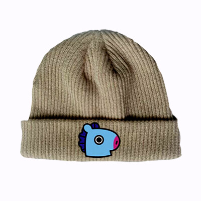 

CAR-TOBBY KPOP BTS Cartoon Knitted Hat Man Woman Winter Warm Knitted Cap