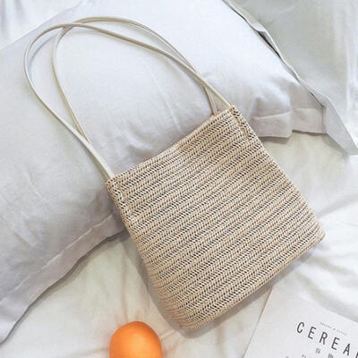 

2018 New Women Straw Bag Woven Round Handbag Purse Crossbody Beach Summer Fashion Bags