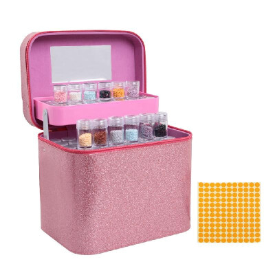 

126 Bottles Diamond Storage Box Shining Powder Design Diamond Embroidery Rhinestones Painting Accessory Jewelry Beads Small Parts