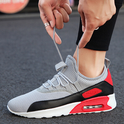 

Air cushion sports lovers shoes spring&autumn new breathable mesh running shoes shock absorption lightweight casual shoes