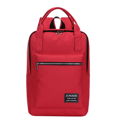 

Tailored Large Capacity Solid Color Waterproof Nylon Casual Backpack School Bag