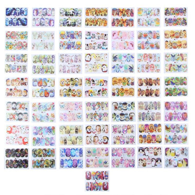 

50pcs Nail Stickers Beauty Mix Design Water Transfer Manicure Decal Decor