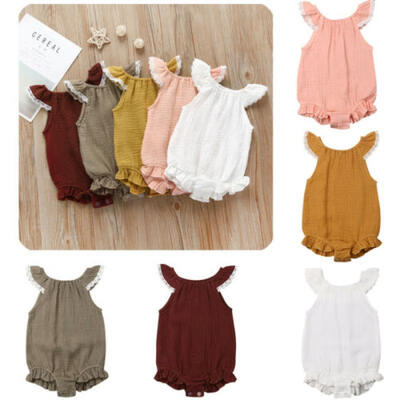 

Cute Infant Baby Girls Romper Bodysuit Babygrow Outfits Summer Clothes 0-24M
