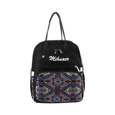 

Ethnic Women Mummy Storage Floral Print Backpack Baby Nursing Bag Handbag