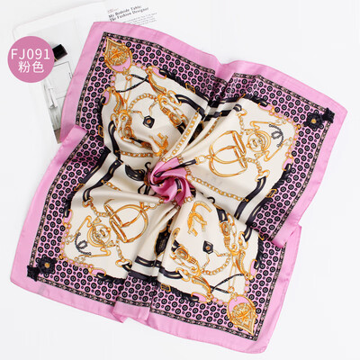 

European&American fashion ladies bib small scarf silk satin simulation silk small square scarf wholesale FJ091