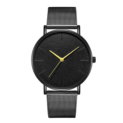 

Hot Sale Women Watch Large Dial Thin Scale Clock Business Leather Strap Quartz Ladies Wristwatch Simple Zegareki Damsk