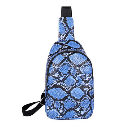 

Women Snake Pattern Leather Waist Chest Pack Casual Shoulder Crossbody Bags