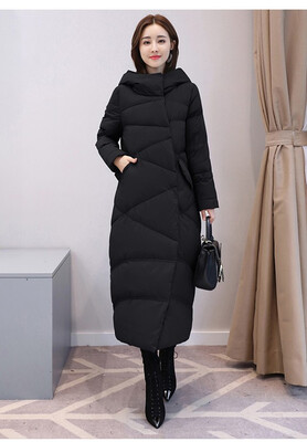 

Chāo cháng kuǎn yǔróngfú nǚguò xī jiāzhǎng 2018 dōngjì jiā hòu bǎonuǎn wàitào 235000 Extra long down jacket womens over the kne