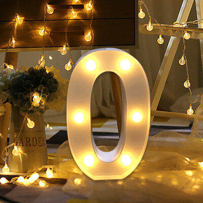 

Gobestart Alphabet LED Digital Lights Light Up White Plastic Digital Standing Hanging 0