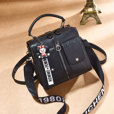 

Multi-use bag female autumn&winter four functional soft skin texture oblique shoulder backpack leisure tide