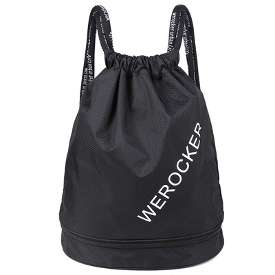 

Light rider bundle pocket womens drawstring shoulder bag wet&dry separation waterproof portable bag sports fitness swimming b