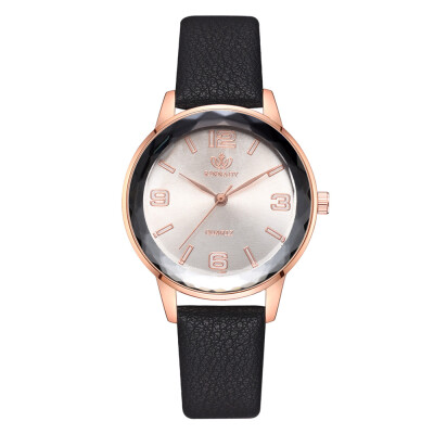 

Alloy watch fashion lady business meeting quartz watch simple belt student watch