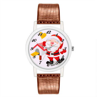 

Christmas Tree Santa Claus Christmas Gift Womens Watches Fashion Girls Ladies Quartz Clock Wrist Watch Women Reloj 2018 &Ff