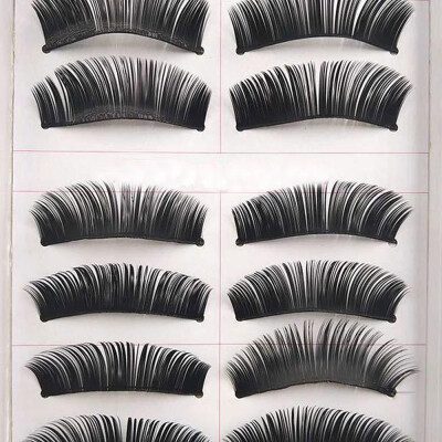 

Tailored 10 Pairs Double False Eyelashes Natural Thick Crossed Bare Makeup