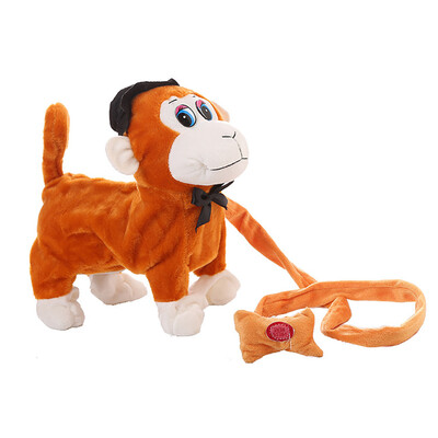 

Tailored Electric Walking Monkey Plush Toys Battery Powered Stuffed Animal Kids Toy