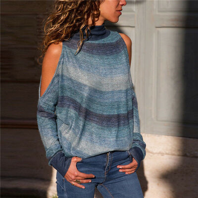 

Off-The-Shoulder Asymmetrical Fashion Women Tops Office Shirt Blouse Casual Tank