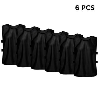 

6 PCS Kids Soccer Pinnies Quick Drying Football Jerseys Youth Sports Scrimmage Team Training Bibs Practice Sports Vest