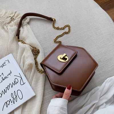 

Tailored Womens Fashion Coin Purse Bag Solid Color Casual Bag Chains Shoulder Bag