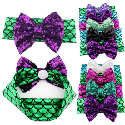 

Baby Toddler Girls Kid Bunny Sequin Bow Knot Turban Headband Hair Band Headwrap