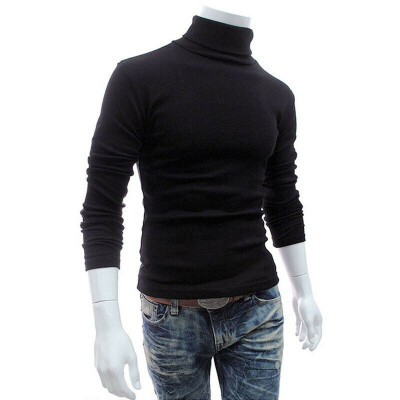 

Mens Winter Warm Cotton High Neck Pullover Jumper Sweater Tops Turtleneck