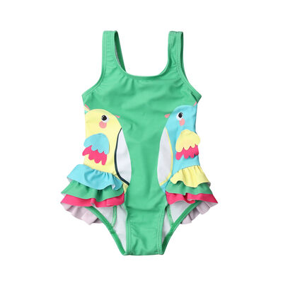 

Newborn Kids Baby Girls Birds Swimsuit Swimwear Romper Outfits Bathing Suits