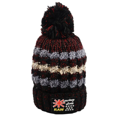 

Tailored Women Hat Warm Ear Velvet Fluff Ball Crochet Winter Hairball Caps