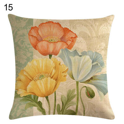 

Vintage Flower Butterfly Throw Pillow Case Cushion Cover Sofa Home Office Decor
