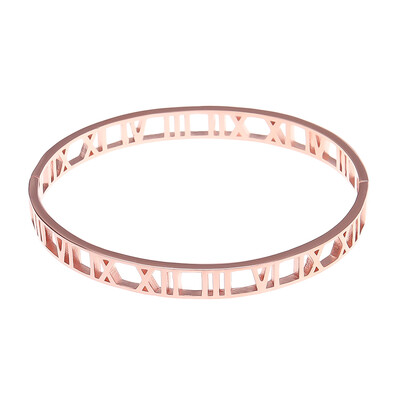 

Creative Geometry Roman Numerals Yellow GoldRose GoldSilver Fashion Hollow Bracelet Unisex Pair Bracelet Men Jewellery Hot Gift